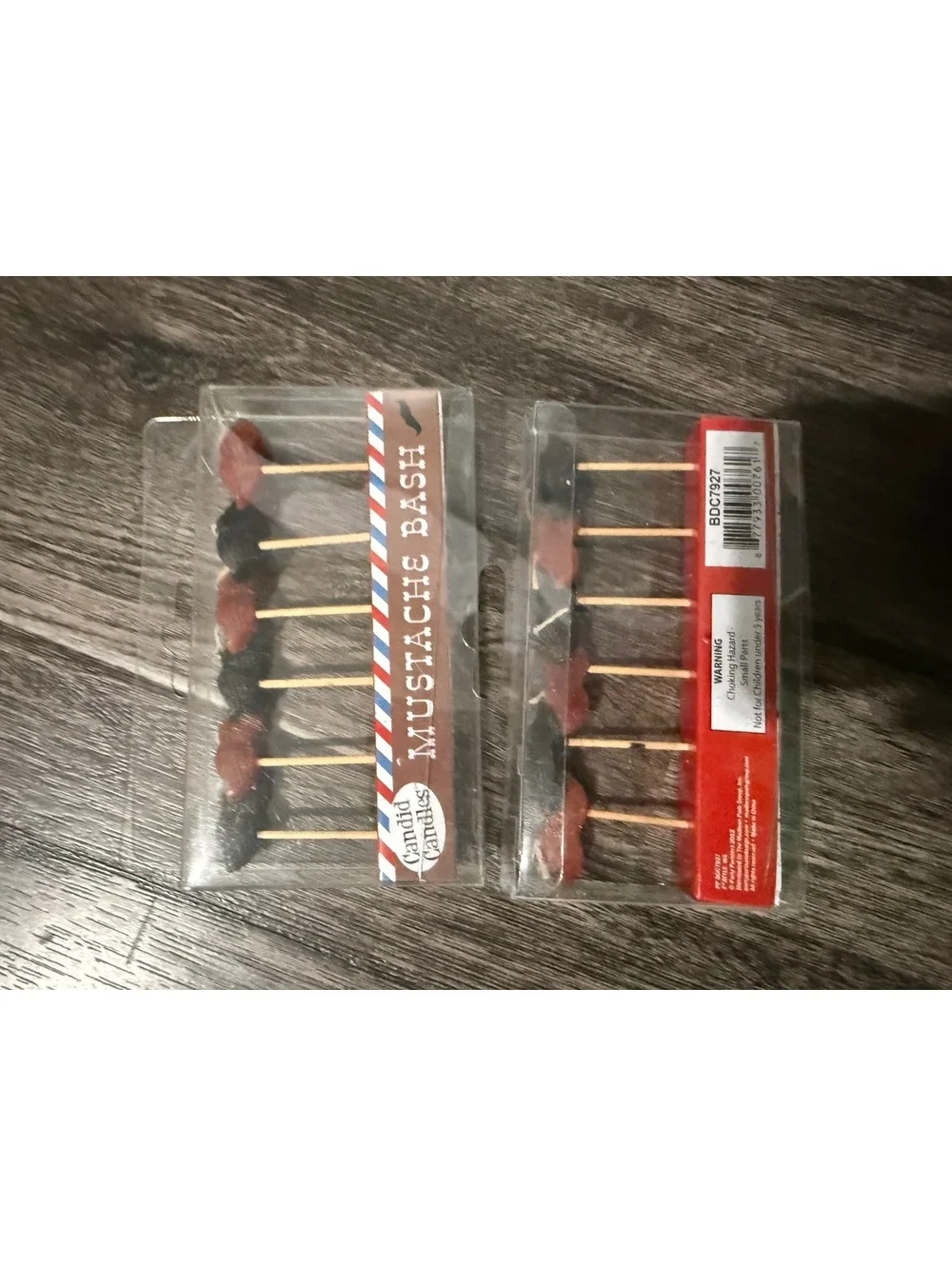 Mustache candles humor gag Gift prank cake party toppers NEW
